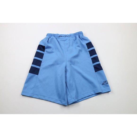 Vintage Nike Air Jordan Mens Large Spell Out Heavyweight Basketball Shorts Blue
